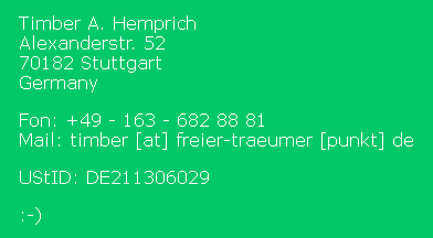 Timber Seminare Stuttgart Kontakt