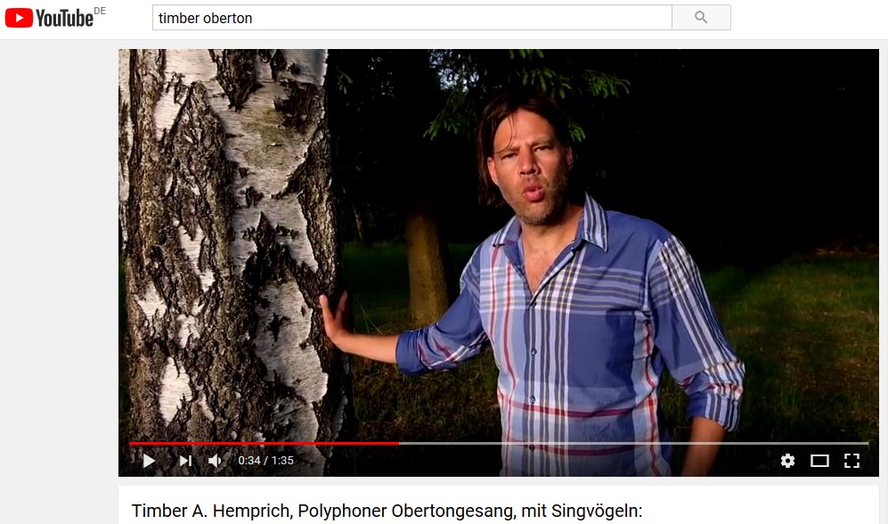 Timber A. Hemprich Obertongesang Video Still